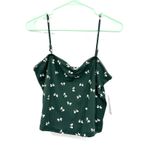 Altar'd State Size XL New with Tags Green Tank Top Spaghetti Strap Bow Print Photo 0