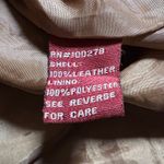 Vintage Jennyfer J 100% Leather Trench Coat Size S Hippie Y2K 70s 80s Bohemian Brown Photo 6