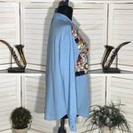 Vintage 90s Cascade Blues Christmas Patchwork Shirt Blue M Size M Photo 2