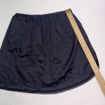 Vanity Fair Vintage Lingerie Black Nylon Half Slip Size Medium USA Made Photo 4