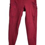 Lululemon Red Jogger Style Pants With Zipper Pockets Womens Size 8 Photo 0