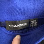 Nina Leonard  black blue floral two piece outfit size 1X Photo 7