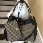 Coach Legacy Black Phoebe Jacquard Leather Shoulder Bag with Crossbody Strap Photo 0