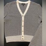 St John Sport Twinset 2 Piece Short Sleeve Cardigan and Shell Black & White Photo 3