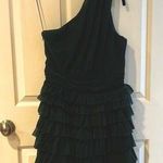 Endless Rose One-Shoulder Ruffle Dress - Dark Green Photo 0