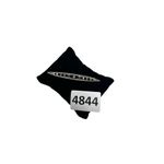 1928 Victorian Revival Silver Bar Brooch Pink Blue Rhinestones Photo 1