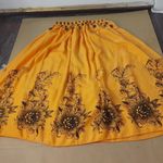 Vintage Orange and Black Screenprint Skirt Photo 0