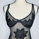 Victoria's Secret Victoria’s Secret Black Fishnet Mesh Floral Lace Chemise Lingerie Sexy Sz 34B Photo 1