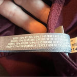 Aerie lace shoulder and back crossover front deep plumb bralette size medium Photo 7