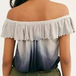 Free People  Top Strapless navy ombre blouse Photo 1