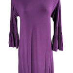 Agnes & Dora  Walker Dress Plum Pop Ruffle Sleeve Midi Dress XS Photo 0