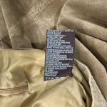 Vintage Stan Herman Suede Skirt Women's 12 Tan 100% Leather Lined Back Slit Photo 4