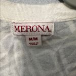 Merona Gray & White Geometric Print Cardigan Photo 2