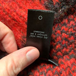 Rag and Bone  Buffalo Plaid Red & Black Cowl Neck Scarf Photo 2