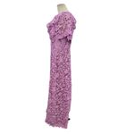 Lela Rose Deedie Gown Floral Guipure Lace Orchid Purple Pink Size 16 Purple Photo 6
