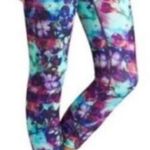 Athleta  Women Small Floral Fade Sonar Athletic Crop Leggings Excellent Cond Photo 5