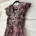 Ulla Johnson Asis Dress Midi Patchwork Size 8 in Fuchsia Photo 3