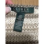 Ralph Lauren LRL Women Pullover Sweater Cream Long Sleeve Boat Neck Size 3x City Photo 2