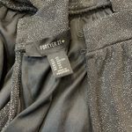 Forever 21 + Black Glitter Halter Dress 3X Shimmer Sparkle Asymmetrical Photo 5