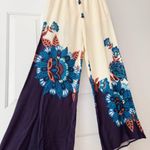 Farm Rio  Martina Printed Pull-on Wide-Leg Pants, Size M Photo 8