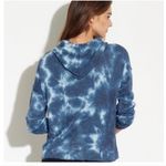 FOR THE REPUBLIC NWT Blue Tye Dye Hoodie Sweater Top Size Small Photo 1