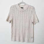 Torrid [] Cream Pointelle Open Knit Crew Neck Short Sleeve Pullover Sweater Sz 0X Photo 2