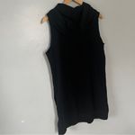 Calvin Klein PERFORMANCE DRESS BLACK SWEATSHIRT HOOD NO SLEEVE PINK STRIPE LARGE Photo 4