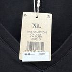 Nic+Zoe Black V-Neck Top with Gold Button Accents Photo 1