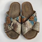 Natural Soul  all thru comfort snake print sandals‎ size 8 Photo 1