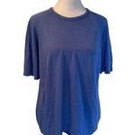 Lord and Taylor EXCLUSIVELY FOR YOU Blue Short Sleeve Round Neck Sweater Small Photo 0