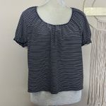 Madewell  • texture & thread peasant striped boxy top Photo 1