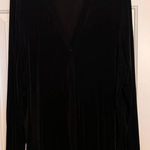 Wear It Black Long Sleeve Dress‎ Jacket One Button Size 3 28 1/2" Long x 22" PTP Photo 0