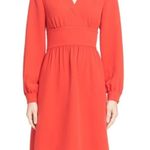 Kate Spade  Red Long Sleeve Tie Mini Dress Photo 0