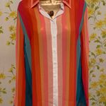Striped button down shirt pink stripe size L Size L Photo 12