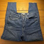 RE/DONE  high rise ankle crop button fly raw hem 27 jeans Photo 1