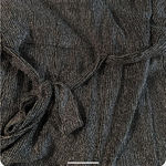 Nicole Miller - Black and Silver Belted Jumpsuit- Size M Photo 4