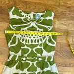 Anthropologie Tabitha Women’s 0 Tabitha Room Cotton Green Cream Retro Midi Dress Photo 4