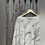 Wildfox  white and gold marble print sweatshirt Photo 4