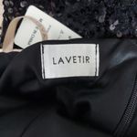 Lavetir Sequin One Shoulder Bodycon Mini Dress Prom Dance Size S Black Photo 8
