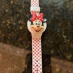 Disney Vintage Minnie Mouse Watch‎ Plastic Polka Dot Face Toy Child's Digital  Photo 0