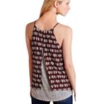 Anthropologie Porridge Suitcase Print Layered Split Back Tank Top S Black Photo 1