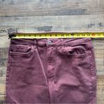 Vervet By Flying Monkey Womens Wine Straight Leg Cuffed Hem Jeans Size 30 Red Photo 2