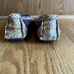 Kenzie Devia Flat Slip On Loafers Patchwork‎ Snakeskin Moccasin Women's Size 7 Brown Photo 7