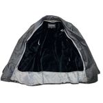 wilson's leather Wilsons Black Leather Button Front Womens Jacket Coat Lg Zip Out Faux Fur Lining Photo 2