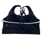 Zyia NEW Black & White Primo Mesh Bra Size XL Workout Athleisure Strappy Back Photo 3