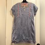 Johnny Was Johnny‎ Was Tikal Poncho Embroidered Blue Dress Size XS Photo 6