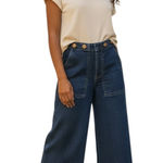 Anthropologie  Pilcro Womens Jeans Size 8 Blue Western Wide Leg Coastal Cowgirl Photo 0