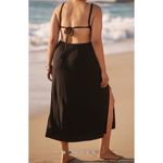 Anthropologie Celandine Ruched Open-Back Halter Midi Dress Size L By  Photo 1