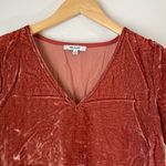 Madewell  Velvet Tulip Sleeve Ruffle Top Shirt Tee Photo 2