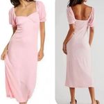 FP Beach Free People Beach Bel Air Ribbed Midi Dress in Pink Womens XS NWT Photo 1